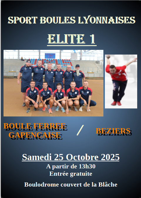 ELITE 1 GAP / BEZIERS le 25 octobre 2025 à GAP