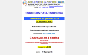 Concours COURLEUX : Dimanche 19 janvier