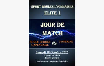 ELITE 1 GAP - FONTAINE le 18 octobre 2025