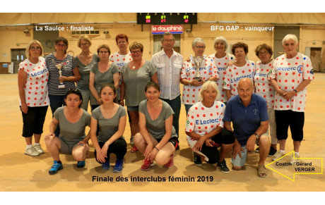 L'équipe féminine de la BFG vainqueur des interclubs féminins 2019