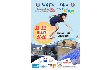 FRANCE-ITALIE rencontre féminine internationale à GAP