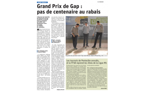 CENTENAIRE du GRAND PRIX DE GAP et de la BFG