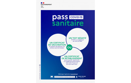 PASS SANITAIRE OBLIGATOIRE