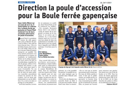 ELITE 2 : en route pour la poule d'accession