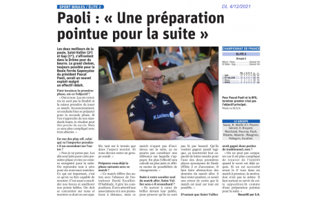 Préparation pointue pour les PLAY-OFF