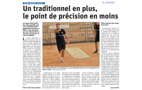 Modifications des épreuves pour les clubs sportifs