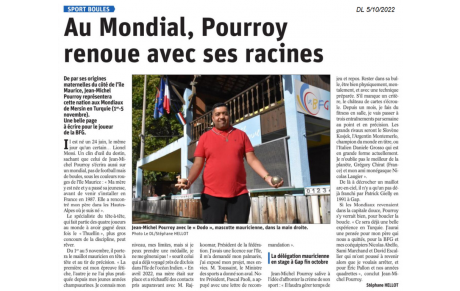 Jean-Michel POURROY aux mondiaux de MERSIN en Turquie