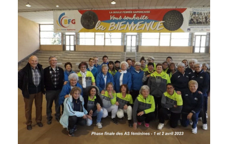 Phases finales des AS Féminines les 1 et 2 avril 2023