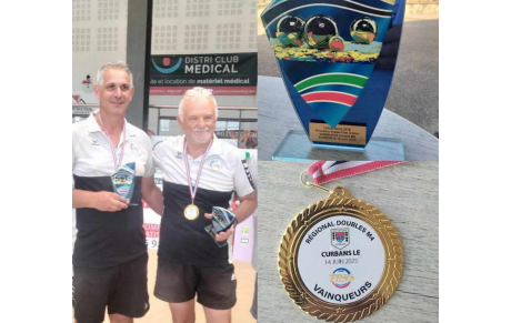 David MASSE et Christian SEARD champions régionaux M4