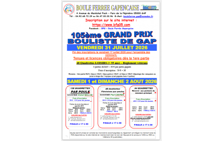 GRAND PRIX DE GAP 2026